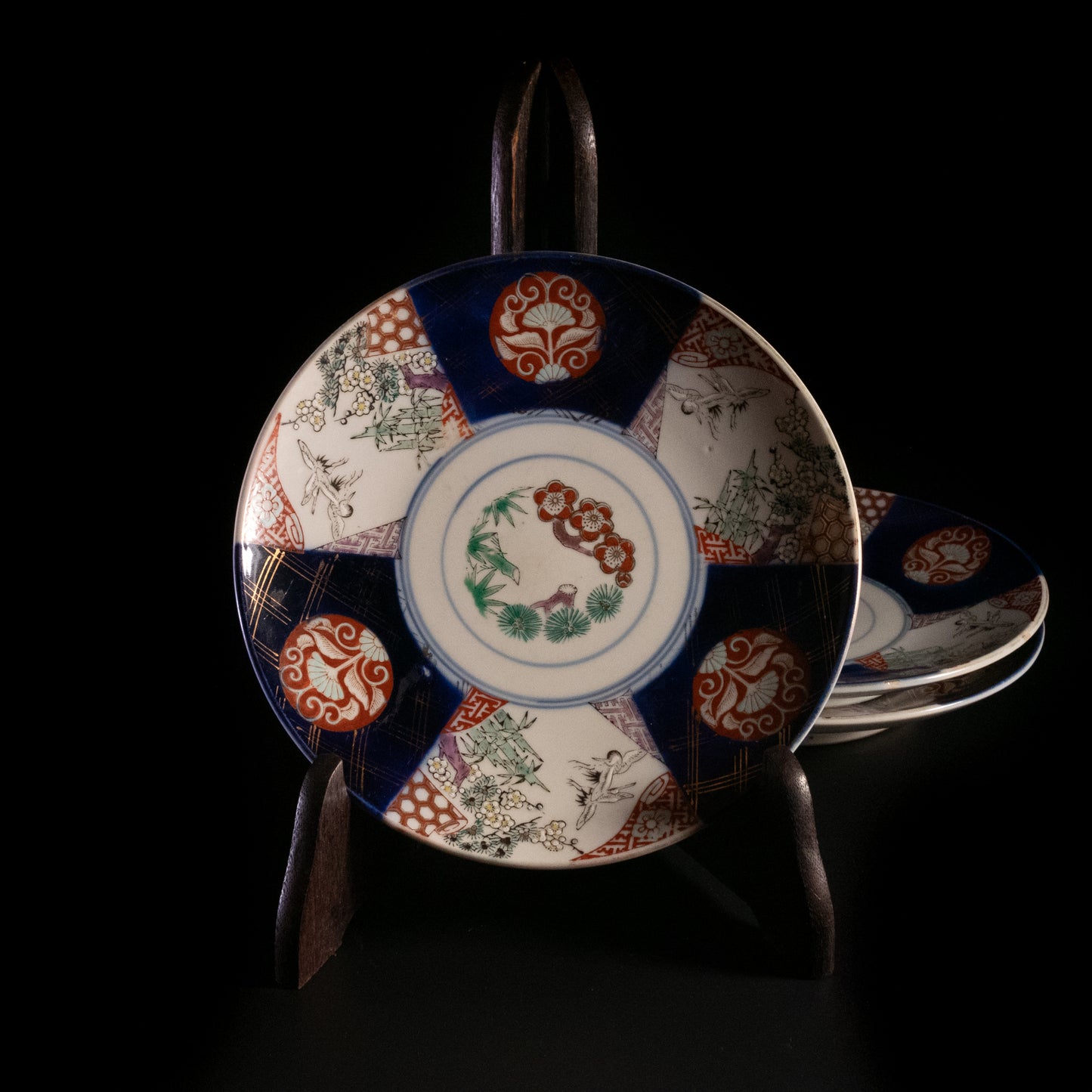 Kutani ware New Year's plate